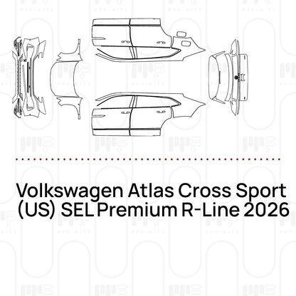 Voorgesneden PPF Volkswagen Atlas Cross Sport (US) SEL Premium R-Line 2026