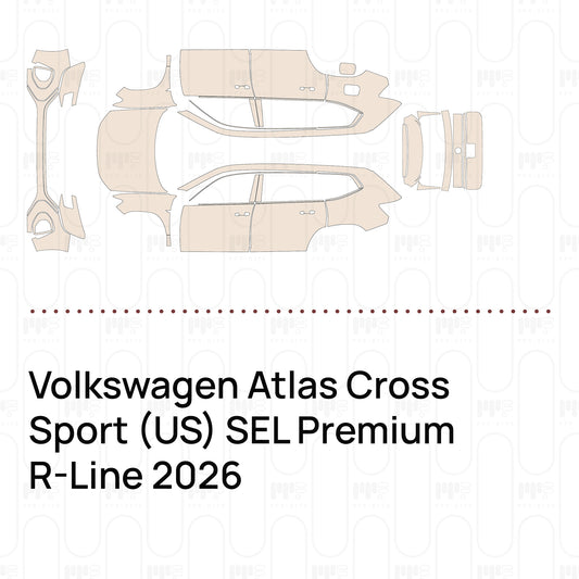 Voorgesneden PPF Volkswagen Atlas Cross Sport (US) SEL Premium R-Line 2026