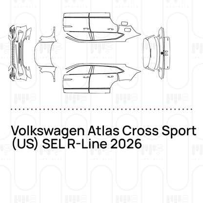 Voorgesneden PPF Volkswagen Atlas Cross Sport (US) SEL R-Line 2026