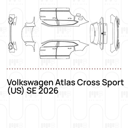 Voorgesneden PPF Volkswagen Atlas Cross Sport (US) SE 2026