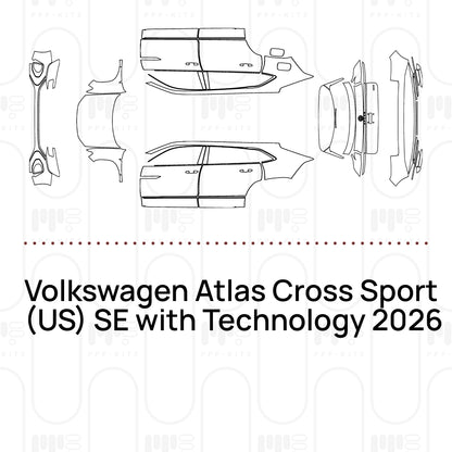 Voorgesneden PPF Volkswagen Atlas Cross Sport (US) SE with Technology 2026