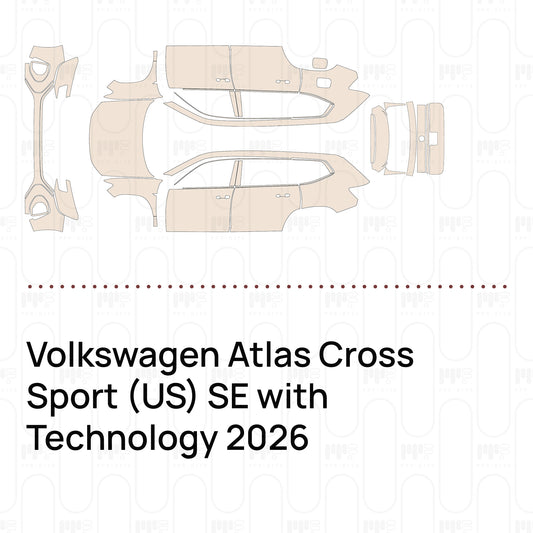 Voorgesneden PPF Volkswagen Atlas Cross Sport (US) SE with Technology 2026