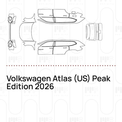 Voorgesneden PPF Volkswagen Atlas (US) Peak Edition 2026