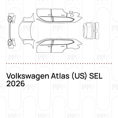Voorgesneden PPF Volkswagen Atlas (US) SEL 2026