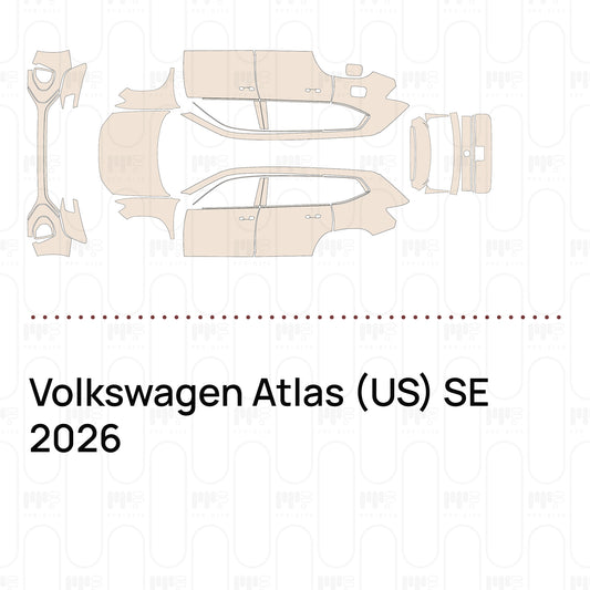 Voorgesneden PPF Volkswagen Atlas (US) SE 2026