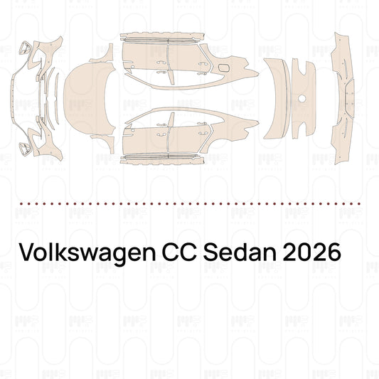 Voorgesneden PPF Volkswagen CC Sedan 2026