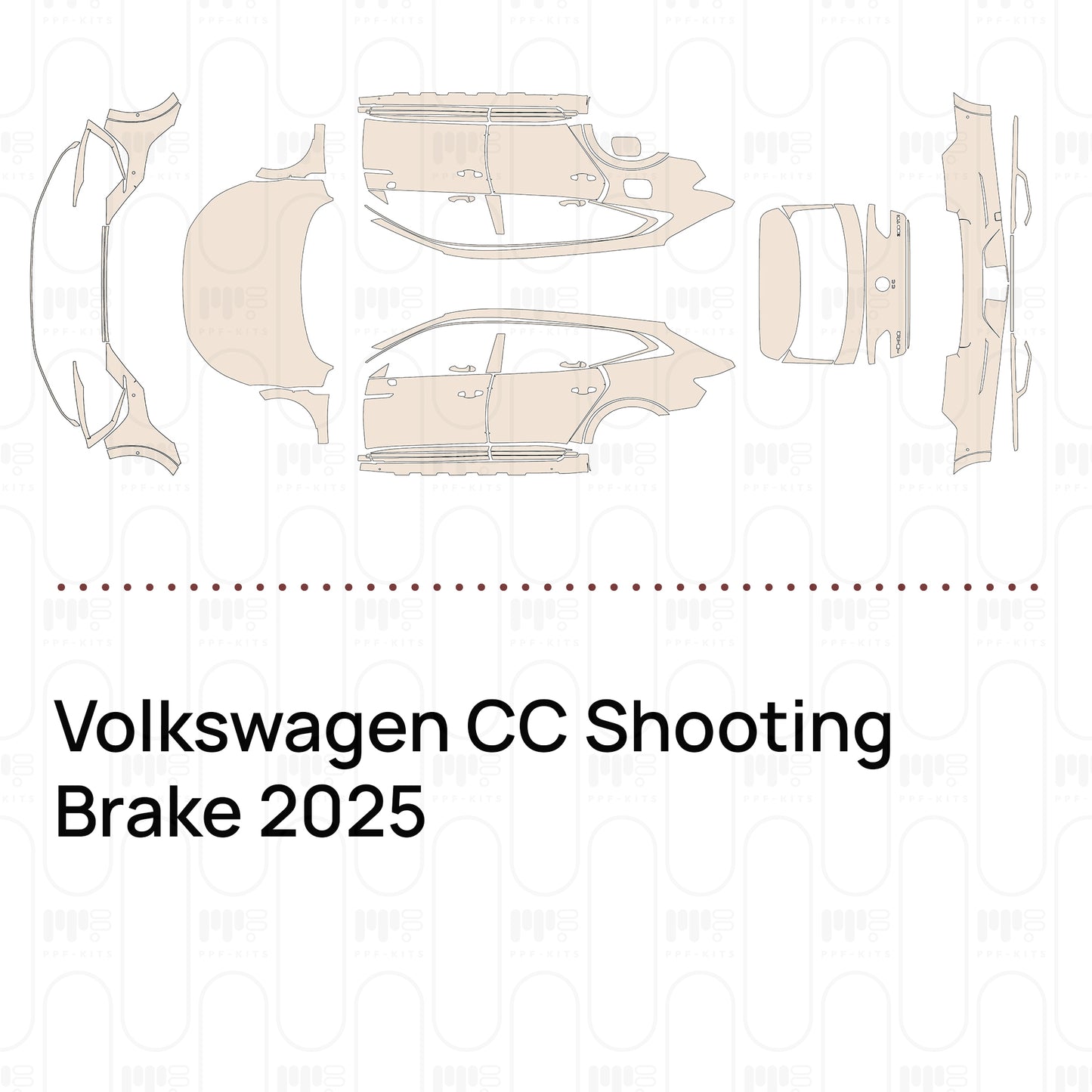 Voorgesneden PPF Volkswagen CC Shooting Brake 2025