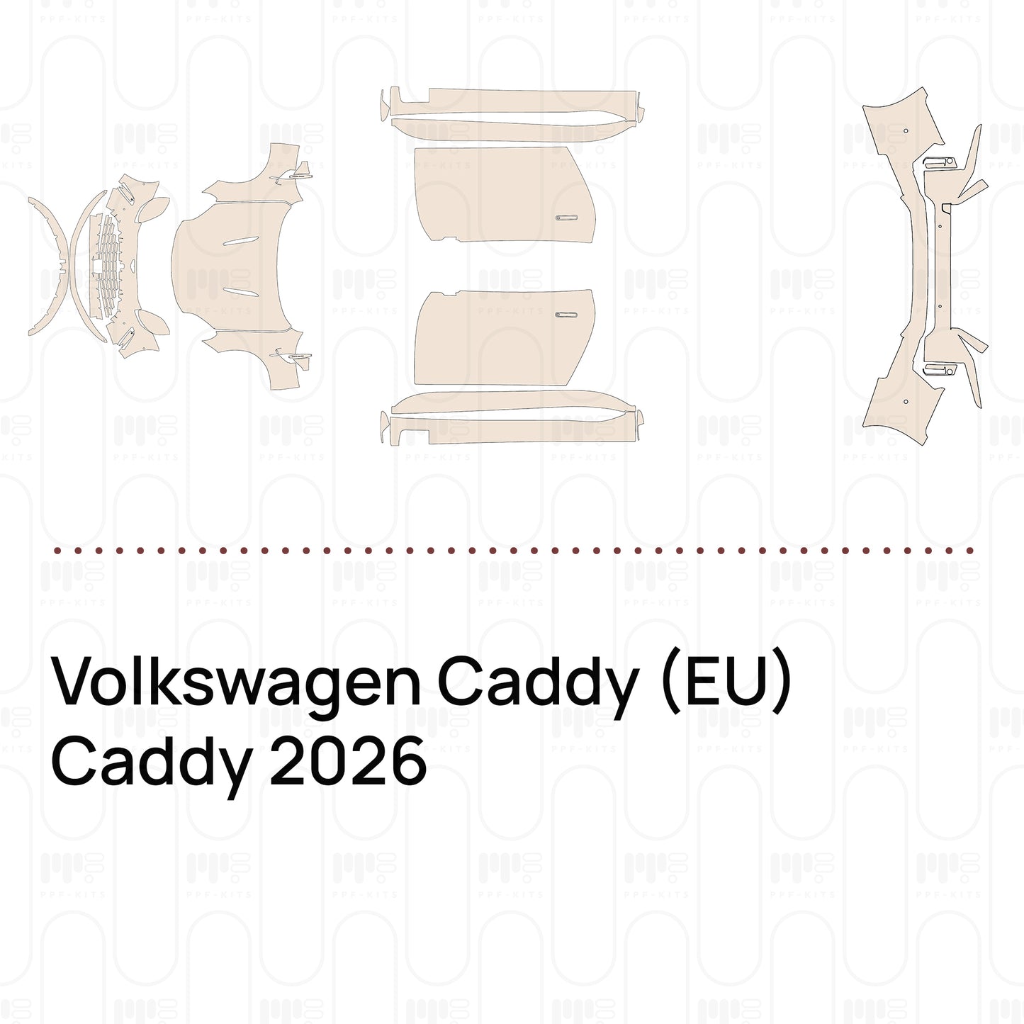 Voorgesneden PPF Volkswagen Caddy (EU) Caddy 2026