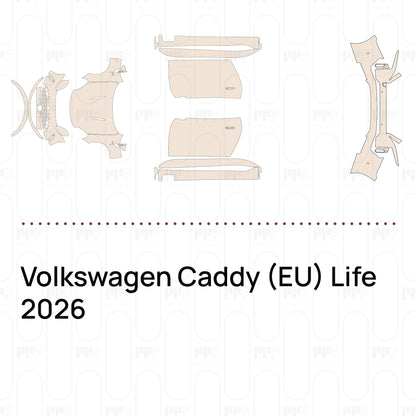 Voorgesneden PPF Volkswagen Caddy (EU) Life 2026