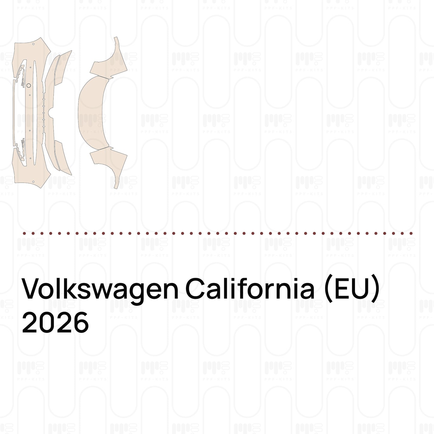 Voorgesneden PPF Volkswagen California (EU) 2026