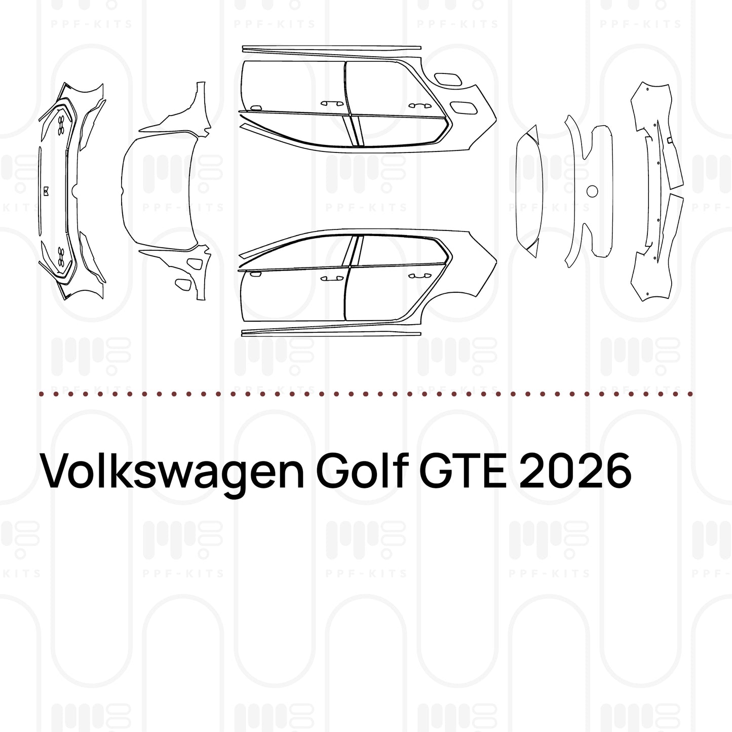 Pre-Cut PPF Volkswagen Golf GTE 2026