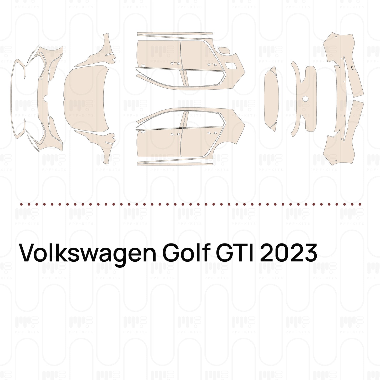 Voorgesneden PPF Volkswagen Golf GTI 2023