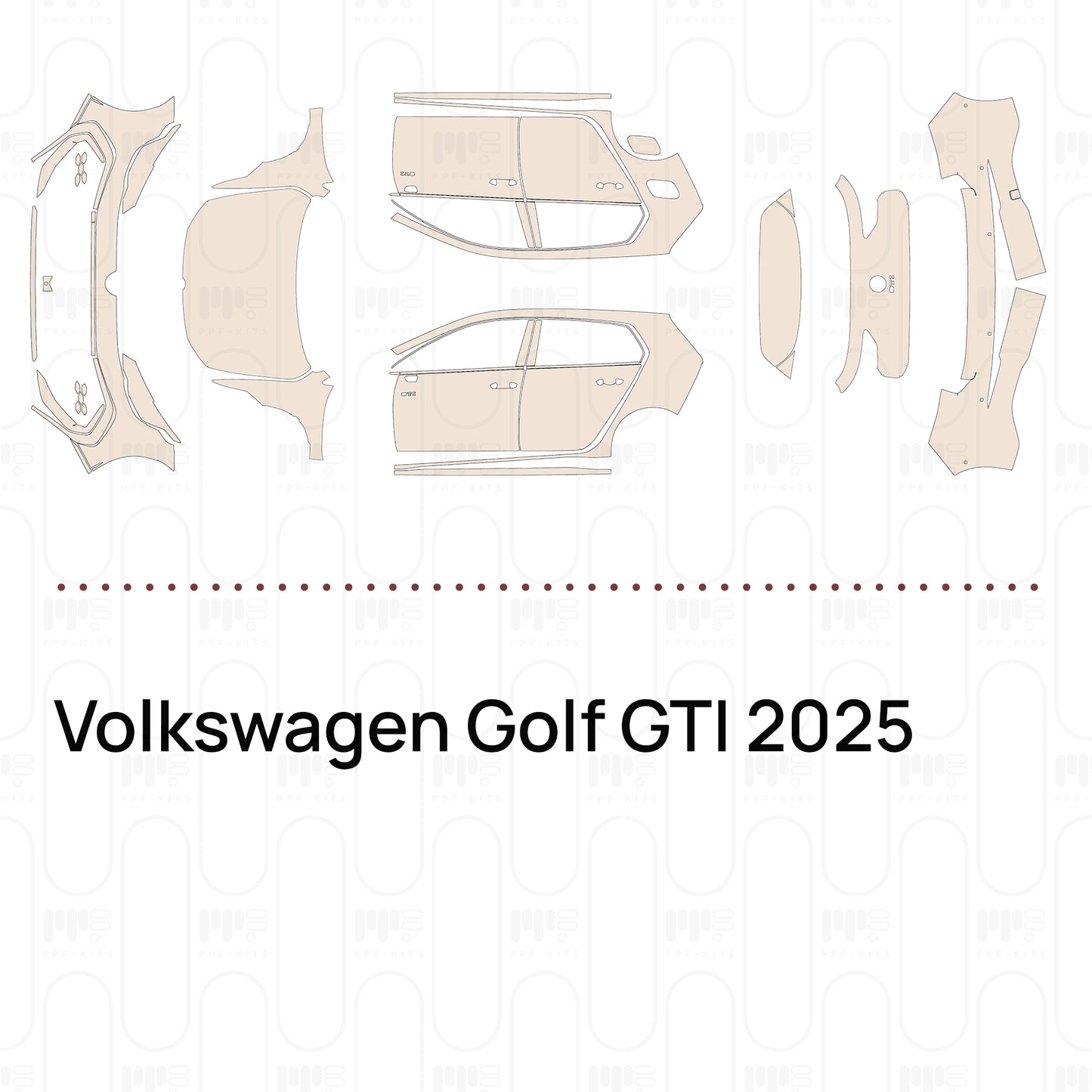 Voorgesneden PPF Volkswagen Golf GTI 2025