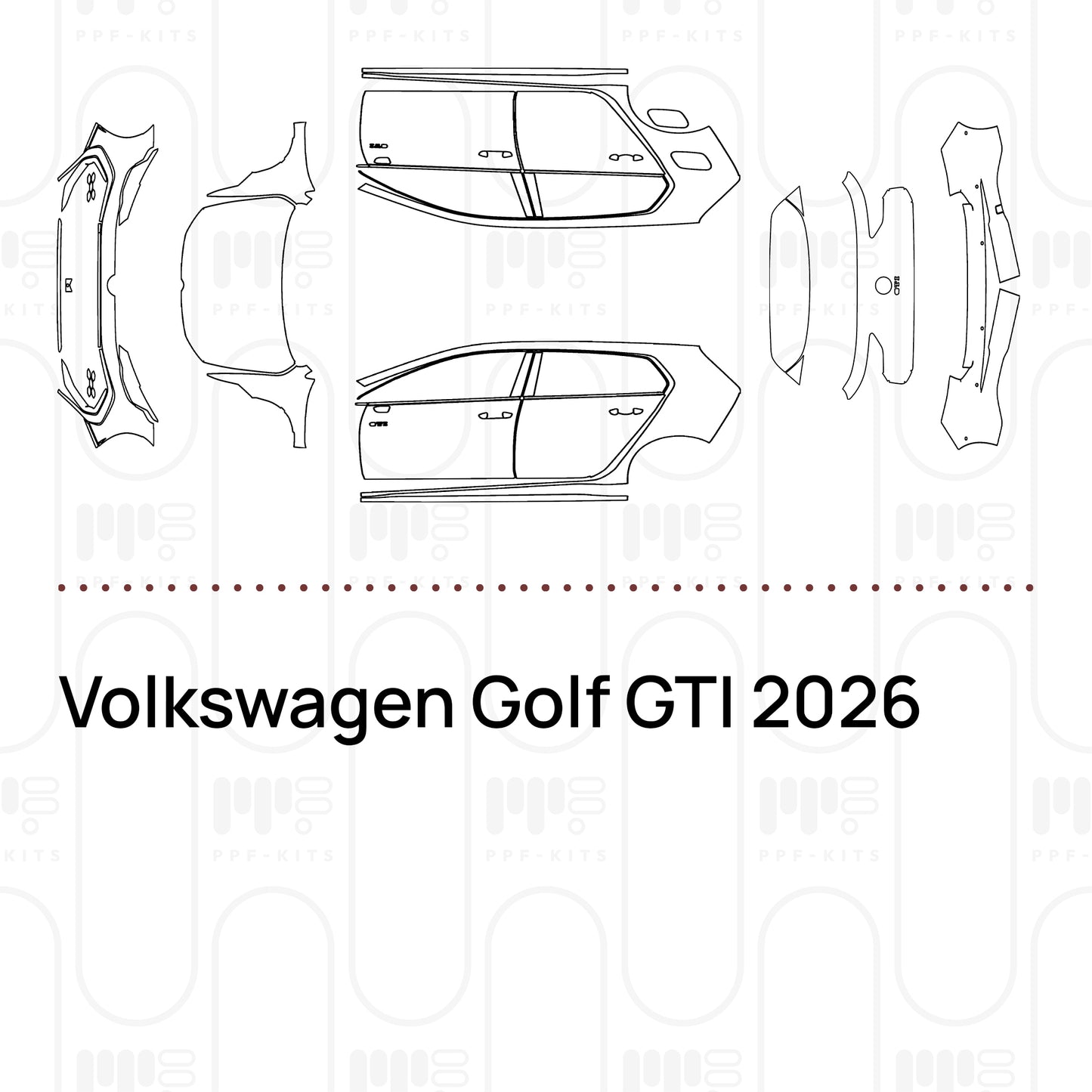 Pre-Cut PPF Volkswagen Golf GTI 2026