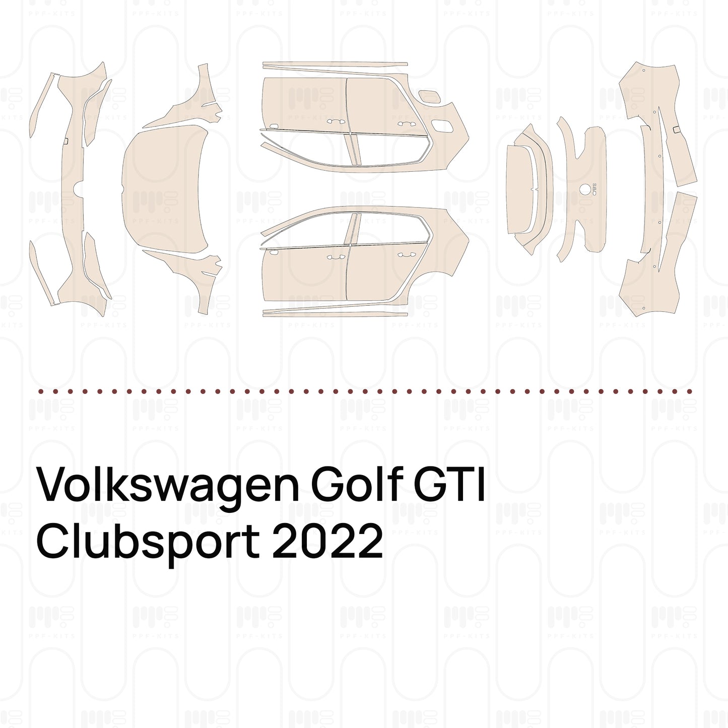 Voorgesneden PPF Volkswagen Golf GTI Clubsport 2022