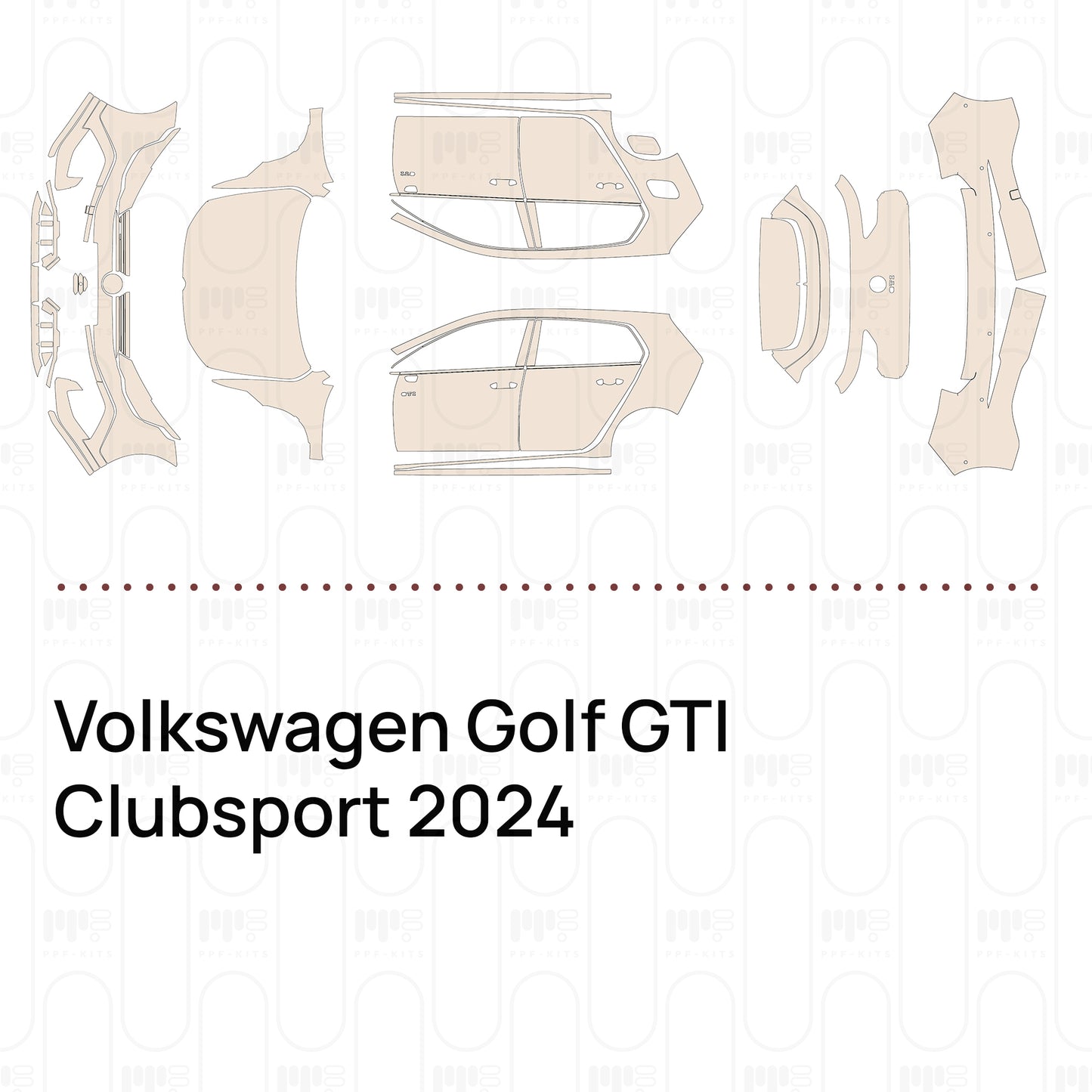 Voorgesneden PPF Volkswagen Golf GTI Clubsport 2024