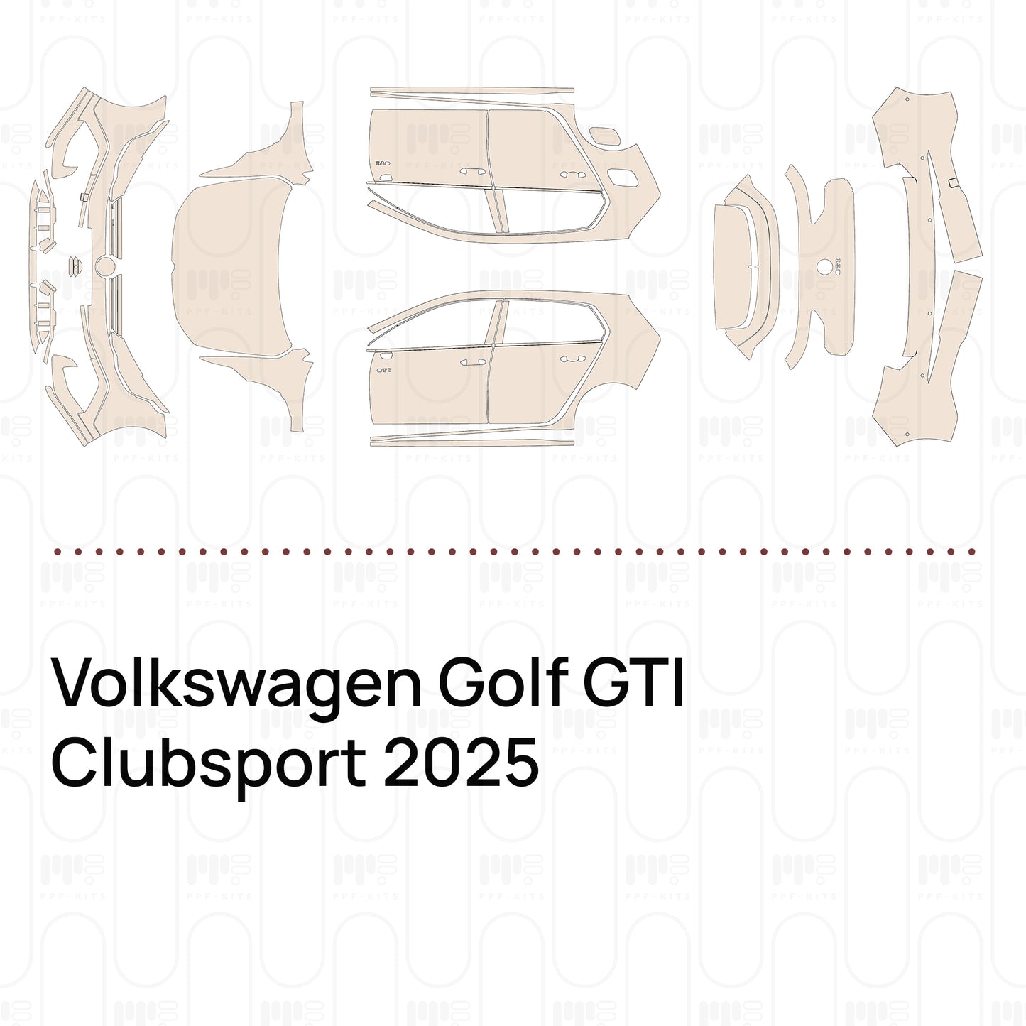 Voorgesneden PPF Volkswagen Golf GTI Clubsport 2025
