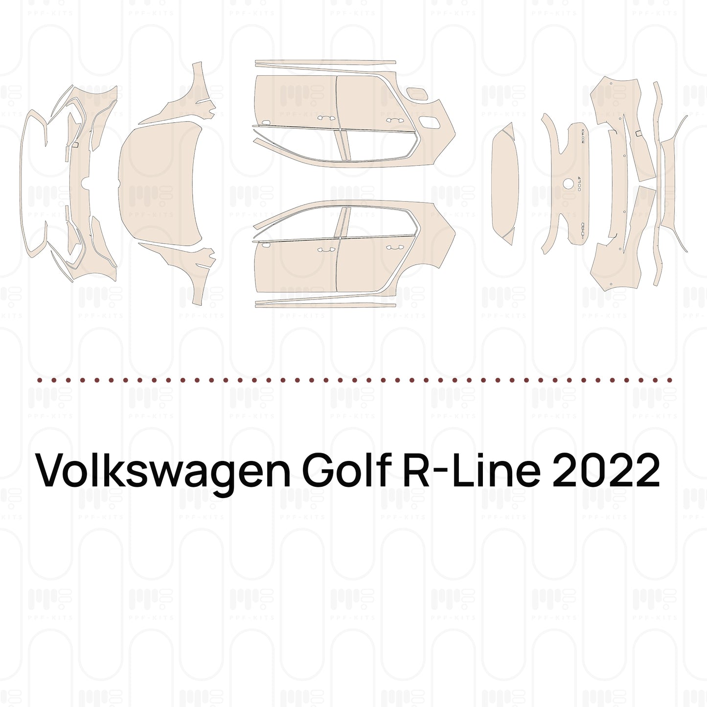 Voorgesneden PPF Volkswagen Golf R-Line 2022
