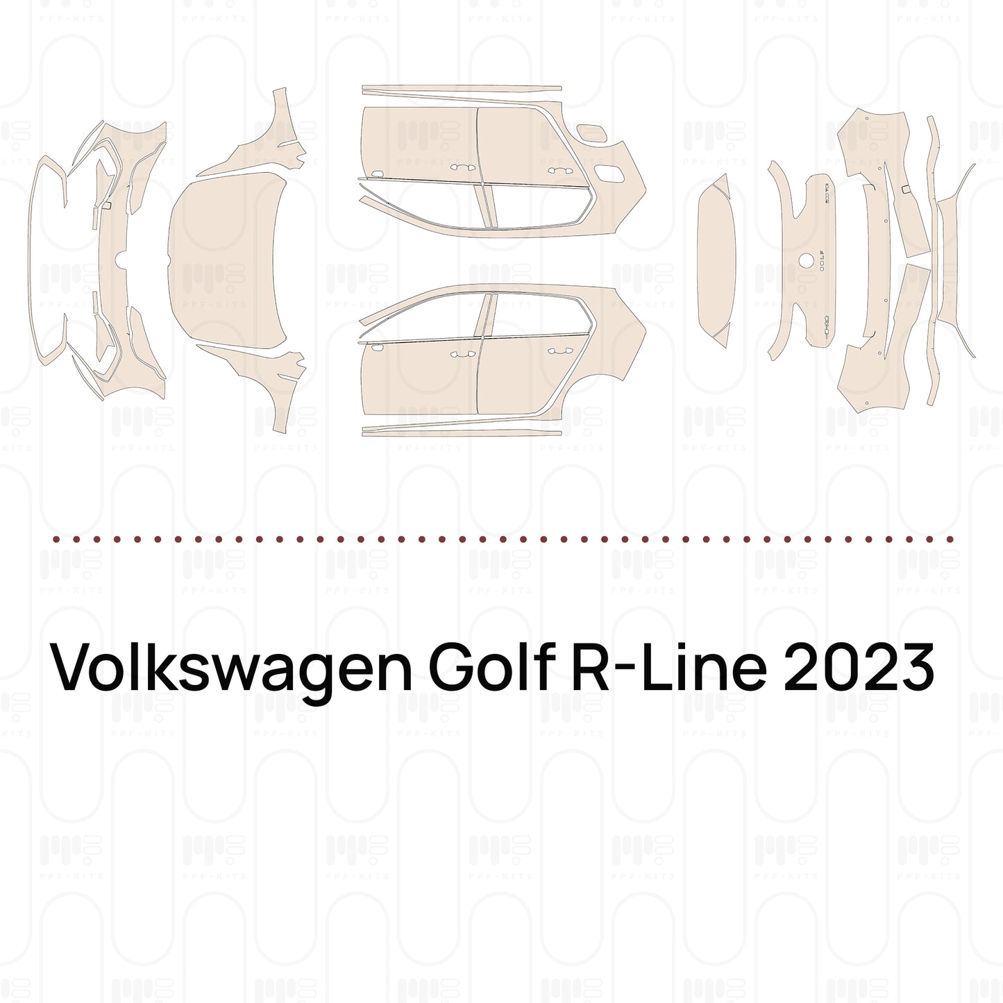 Voorgesneden PPF Volkswagen Golf R-Line 2023