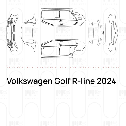 Voorgesneden PPF Volkswagen Golf R-line 2024