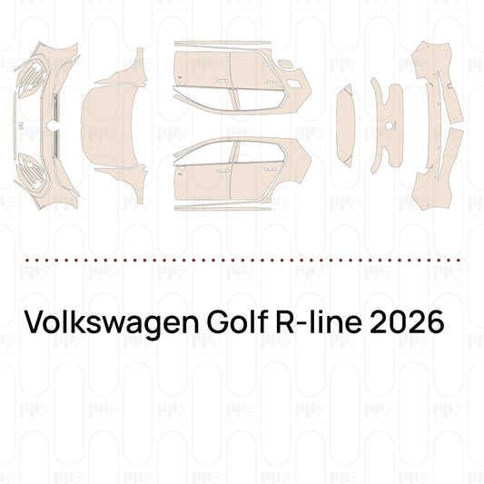 Voorgesneden PPF Volkswagen Golf R-line 2026