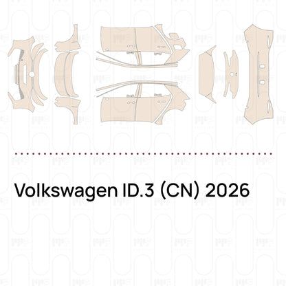 Voorgesneden PPF Volkswagen ID.3 (CN) 2026