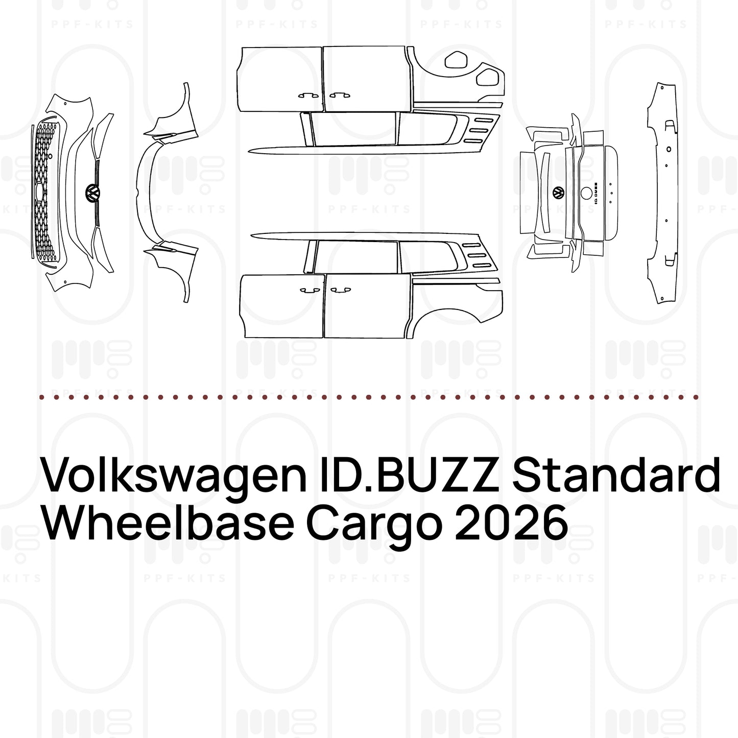 Voorgesneden PPF Volkswagen ID.BUZZ Standard Wheelbase Cargo 2026