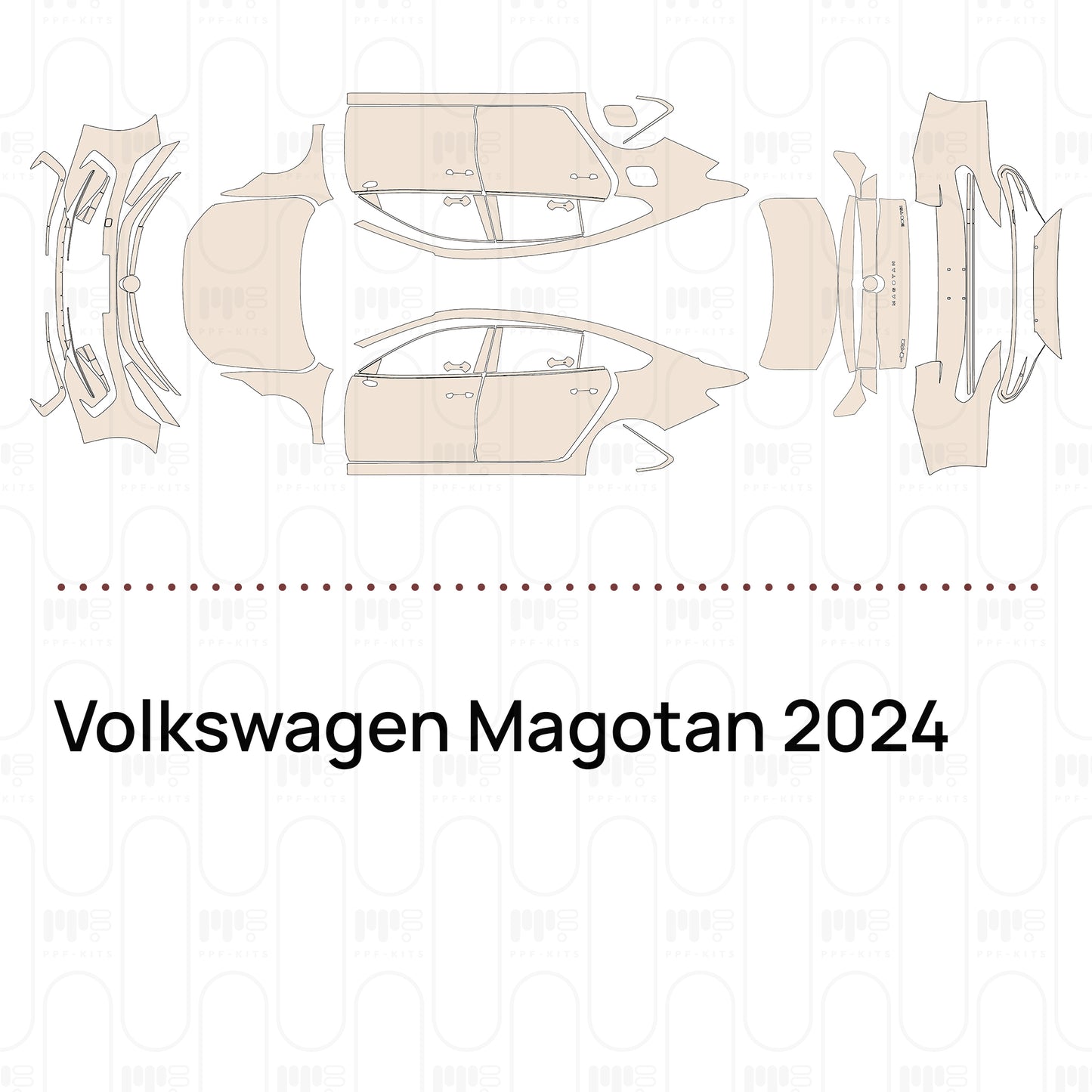 Voorgesneden PPF Volkswagen Magotan 2024
