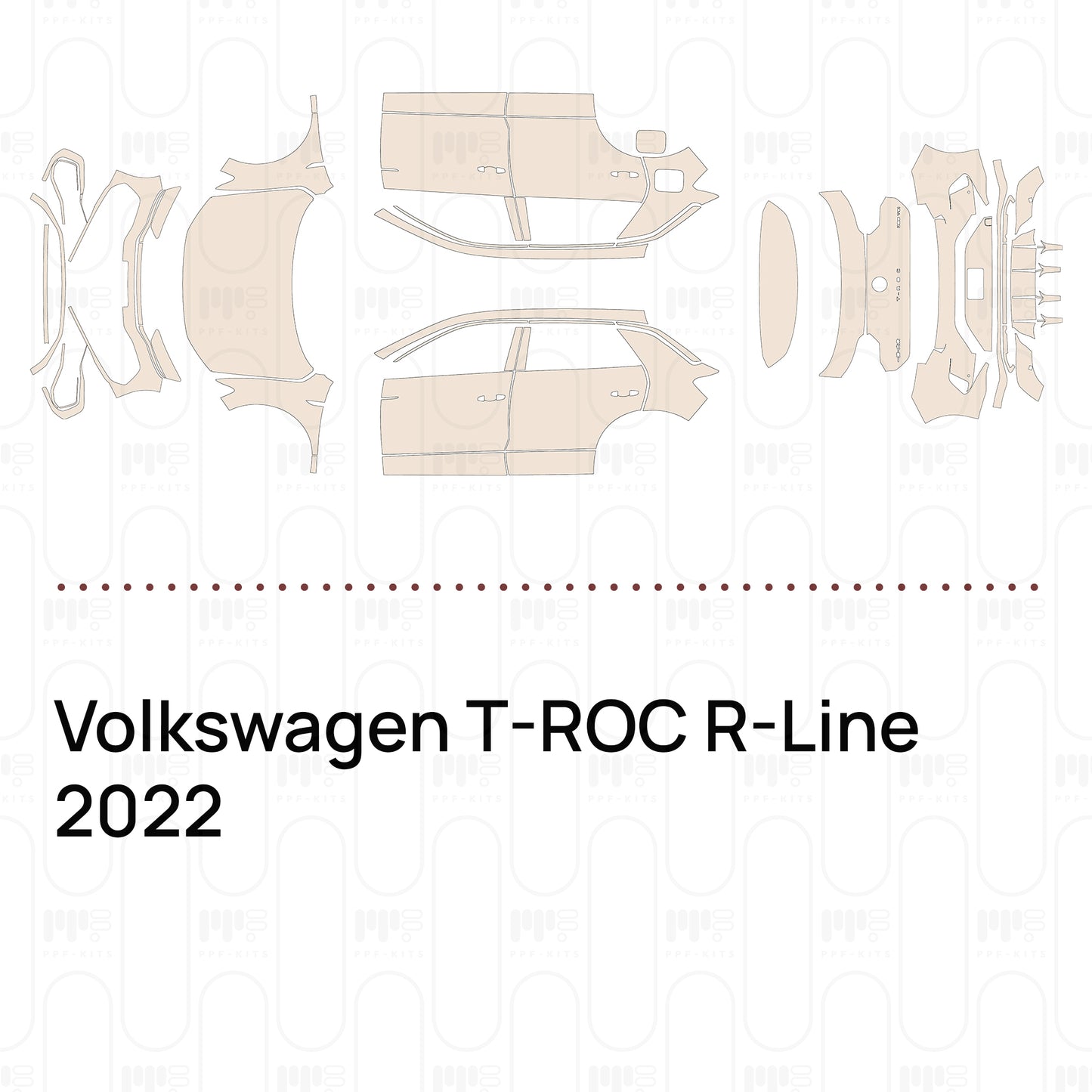 Voorgesneden PPF Volkswagen T-ROC R-Line 2022