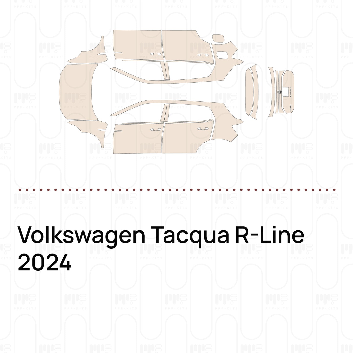 Voorgesneden PPF Volkswagen Tacqua R-Line 2024