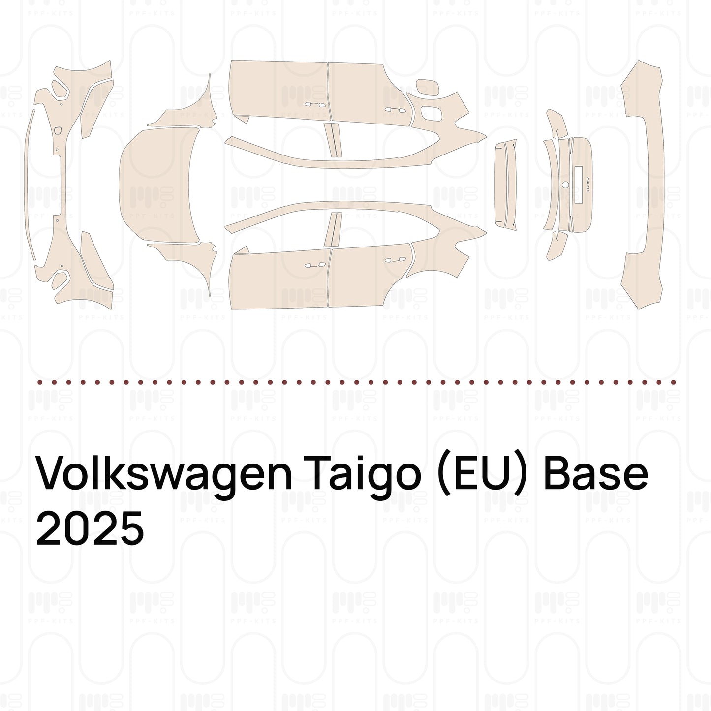 Pre-Cut PPF Volkswagen Taigo (EU) Base 2025