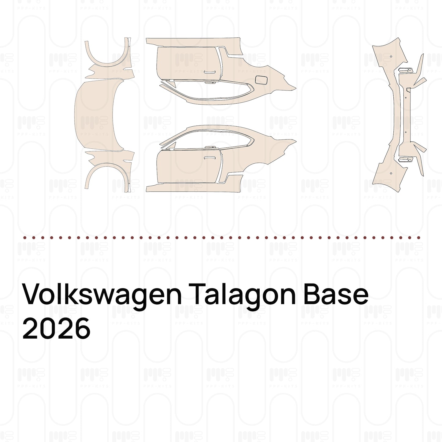 Voorgesneden PPF Volkswagen Talagon Base 2026