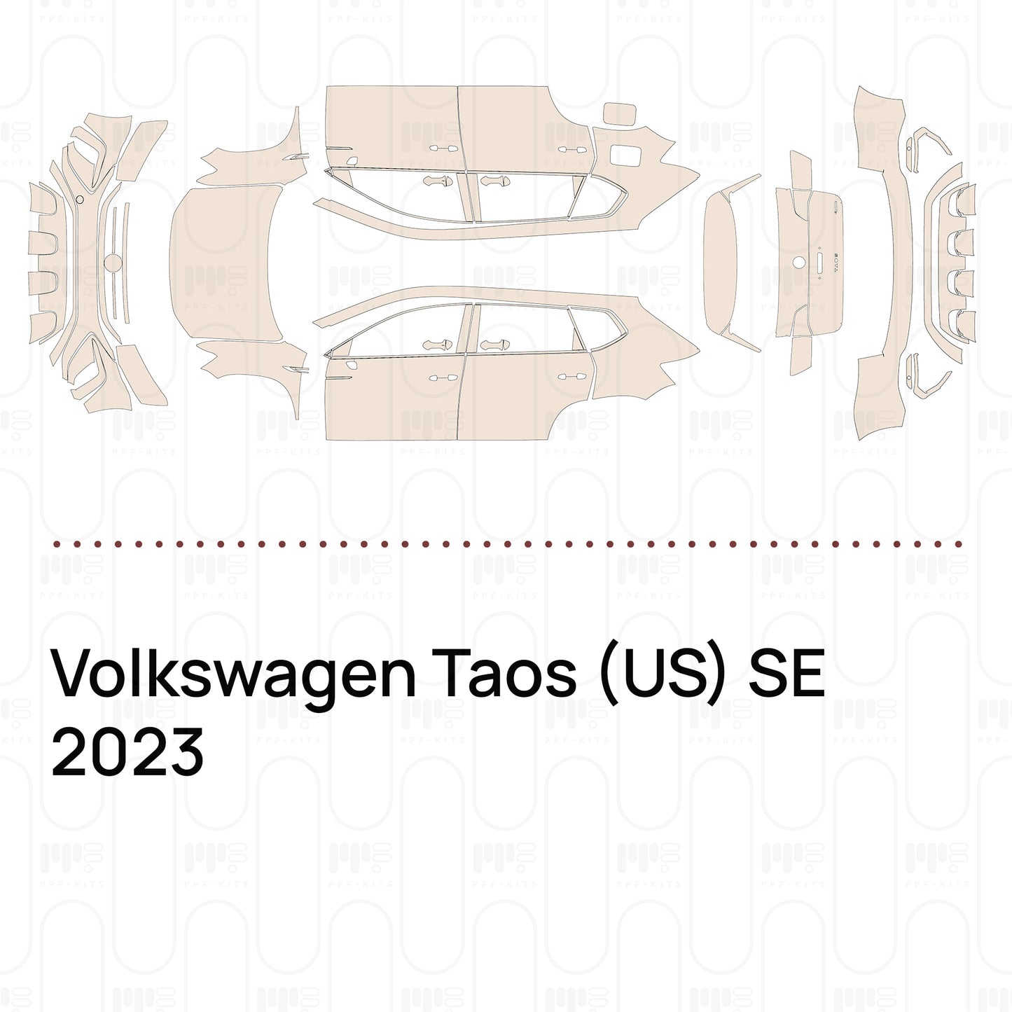 Voorgesneden PPF Volkswagen Taos (US) SE 2023