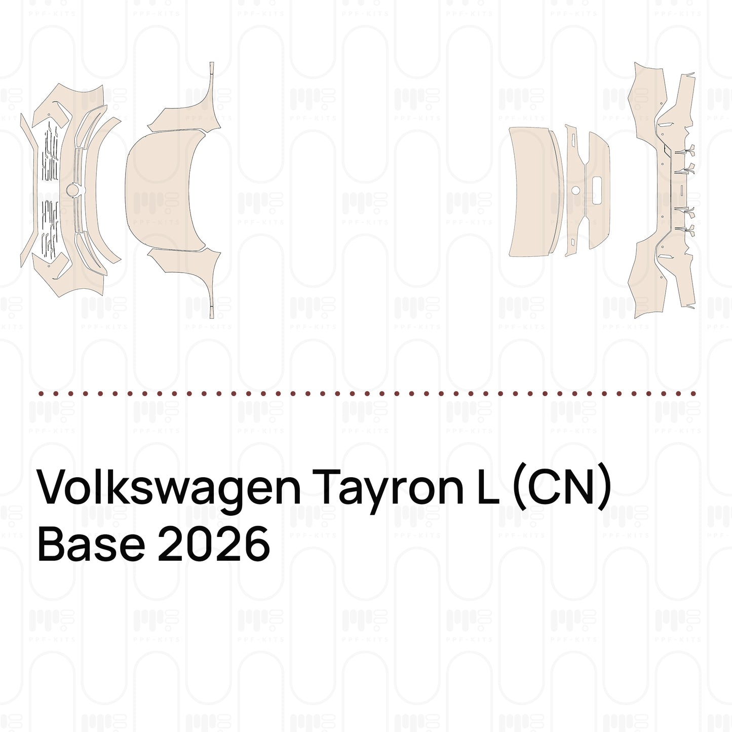 Voorgesneden PPF Volkswagen Tayron L (CN) Base 2026