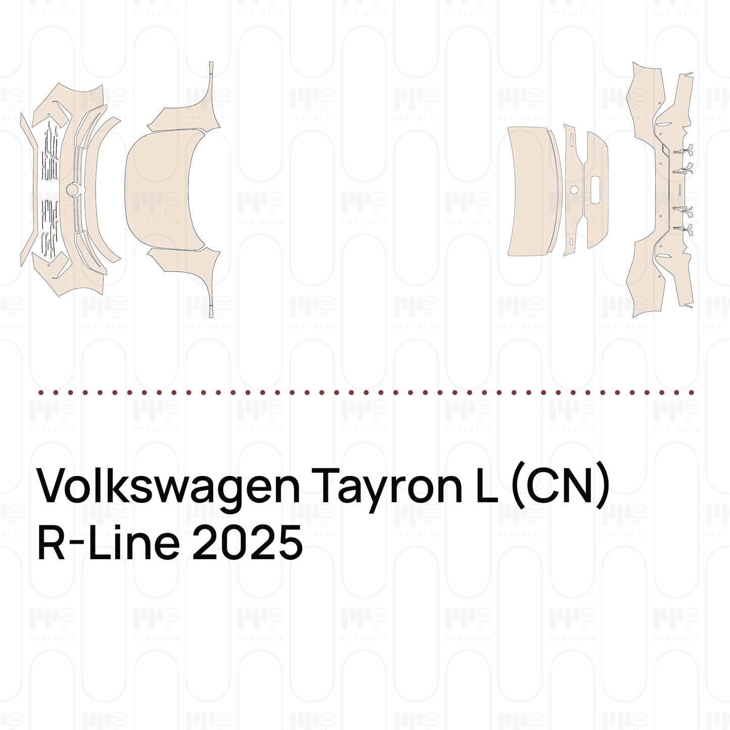 Voorgesneden PPF Volkswagen Tayron L (CN) R-Line 2025