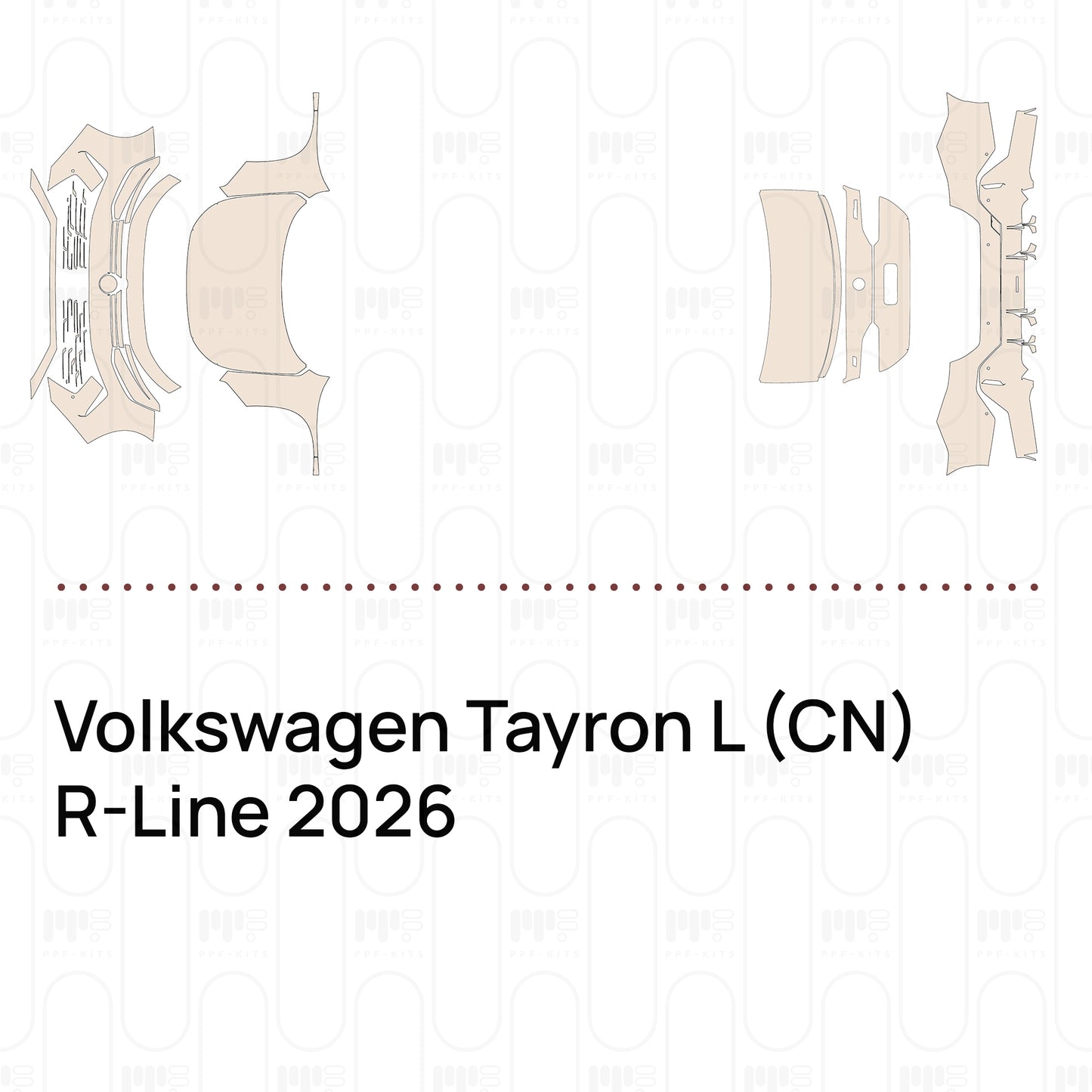 Voorgesneden PPF Volkswagen Tayron L (CN) R-Line 2026