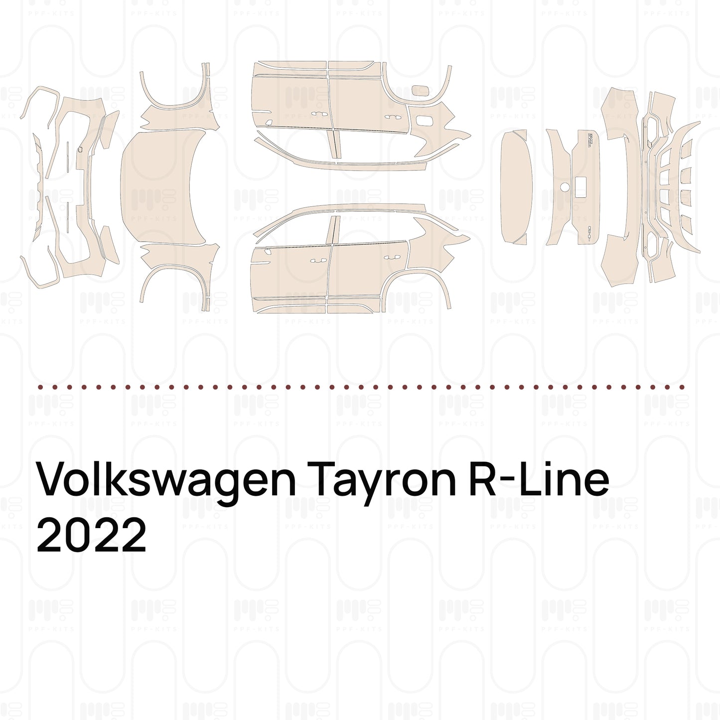 Voorgesneden PPF Volkswagen Tayron R-Line 2022