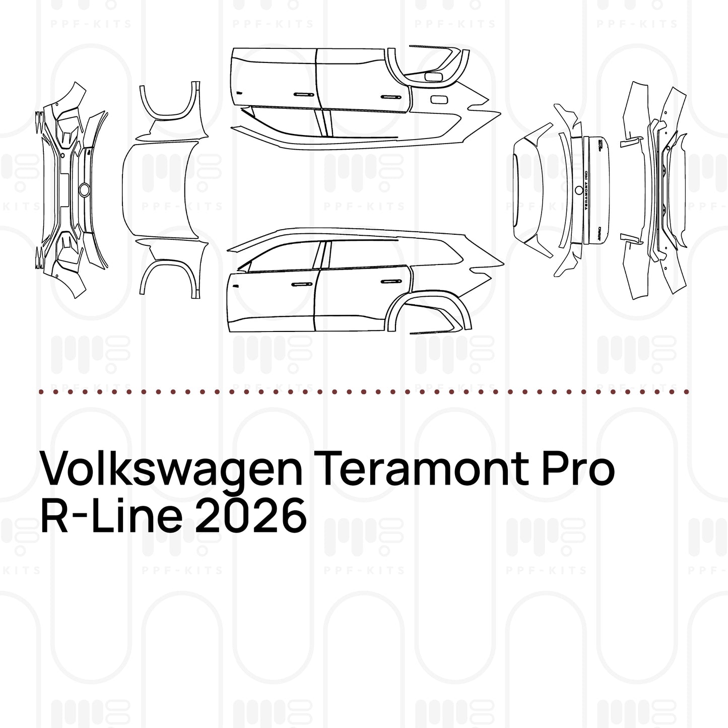 Voorgesneden PPF Volkswagen Teramont Pro R-Line 2026