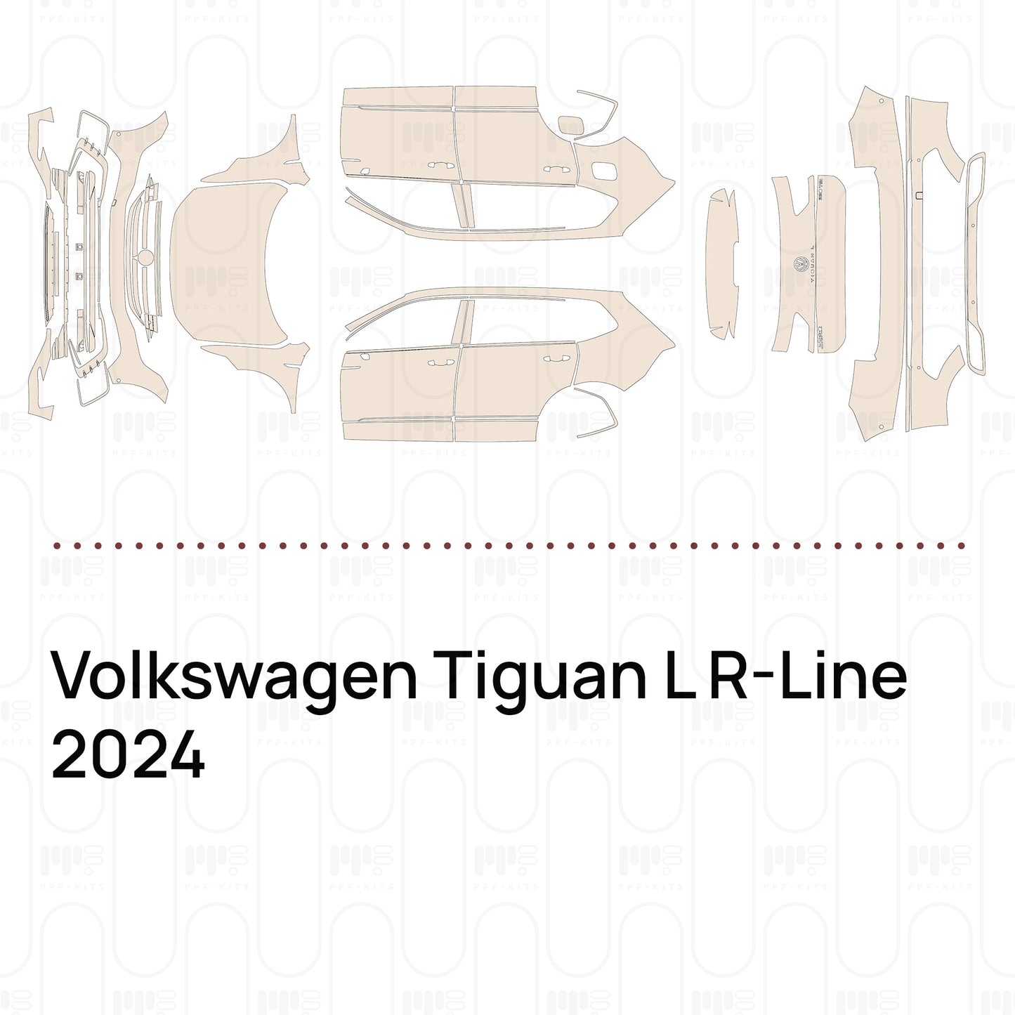 Voorgesneden PPF Volkswagen Tiguan L R-Line 2024