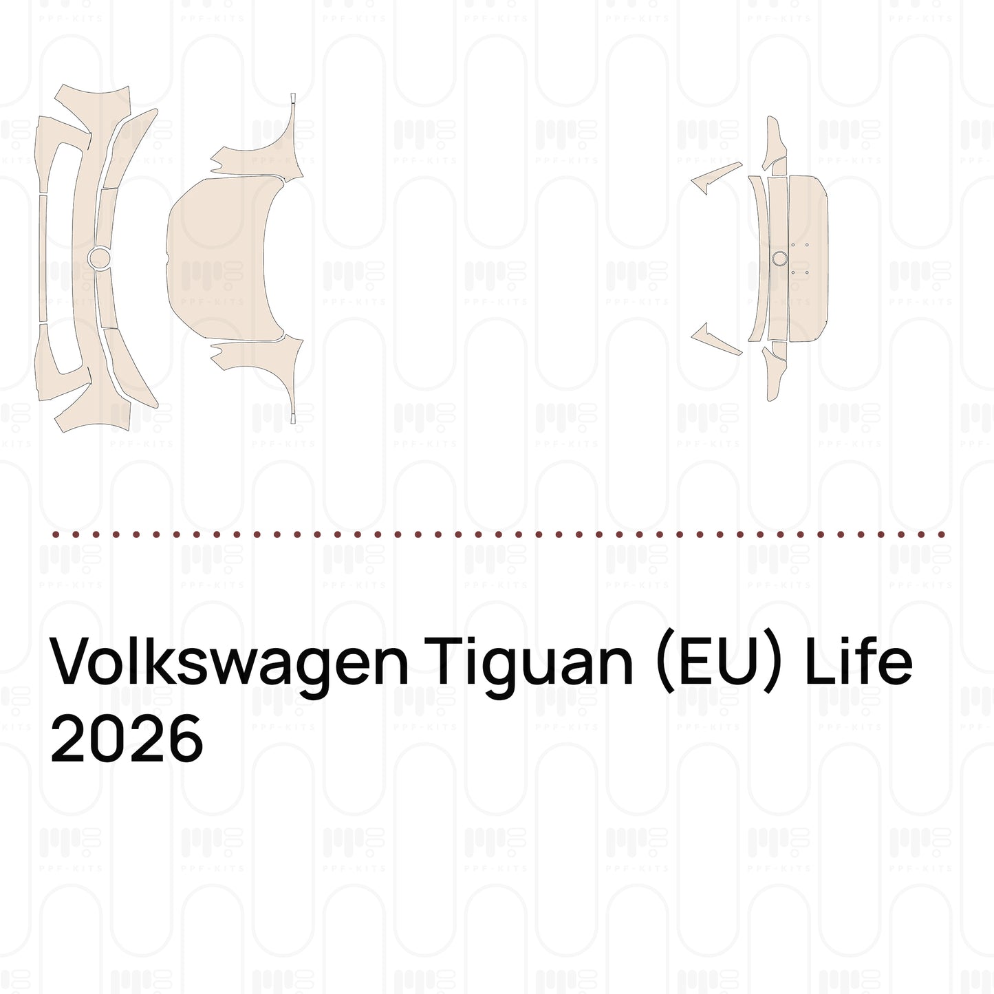 Voorgesneden PPF Volkswagen Tiguan (EU) Life 2026