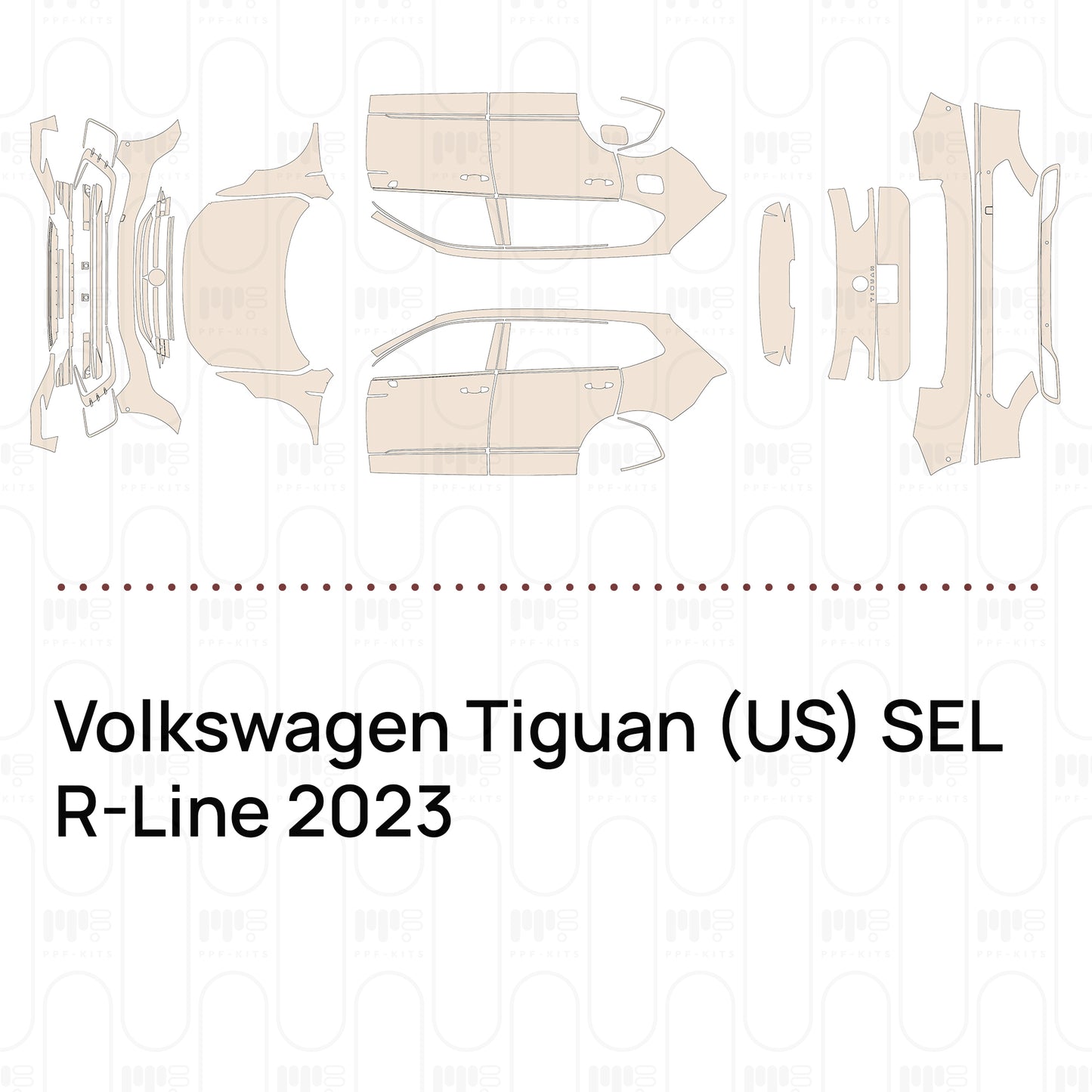 Voorgesneden PPF Volkswagen Tiguan (US) SEL R-Line 2023