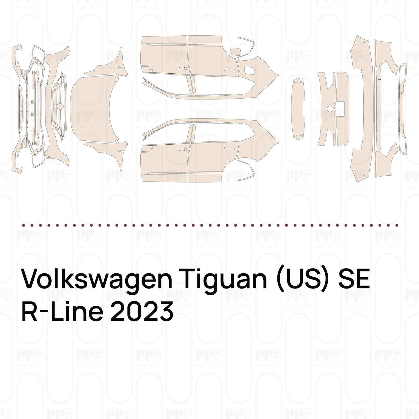 Voorgesneden PPF Volkswagen Tiguan (US) SE R-Line 2023