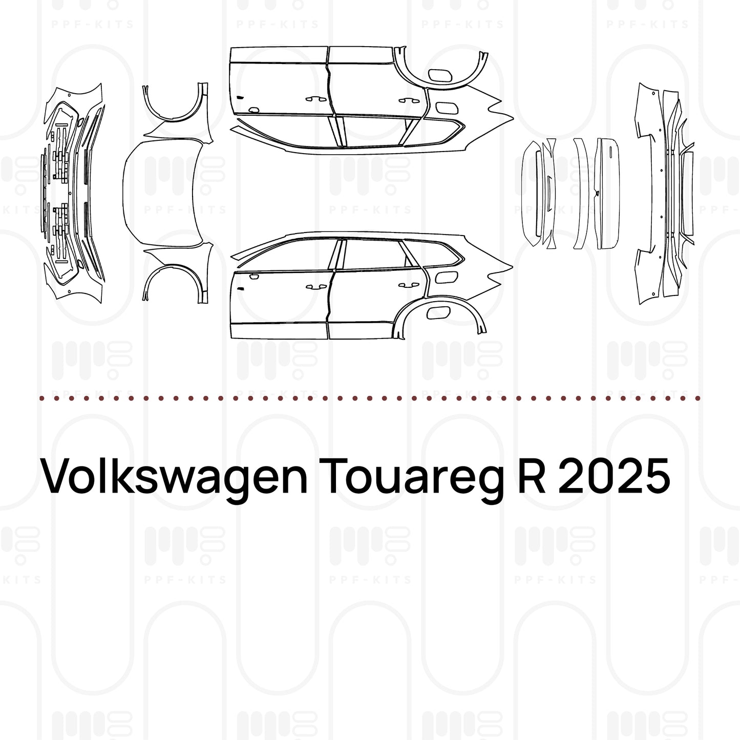 Voorgesneden PPF Volkswagen Touareg R 2025