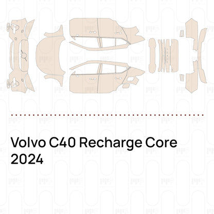 Voorgesneden PPF Volvo C40 Recharge Core 2024