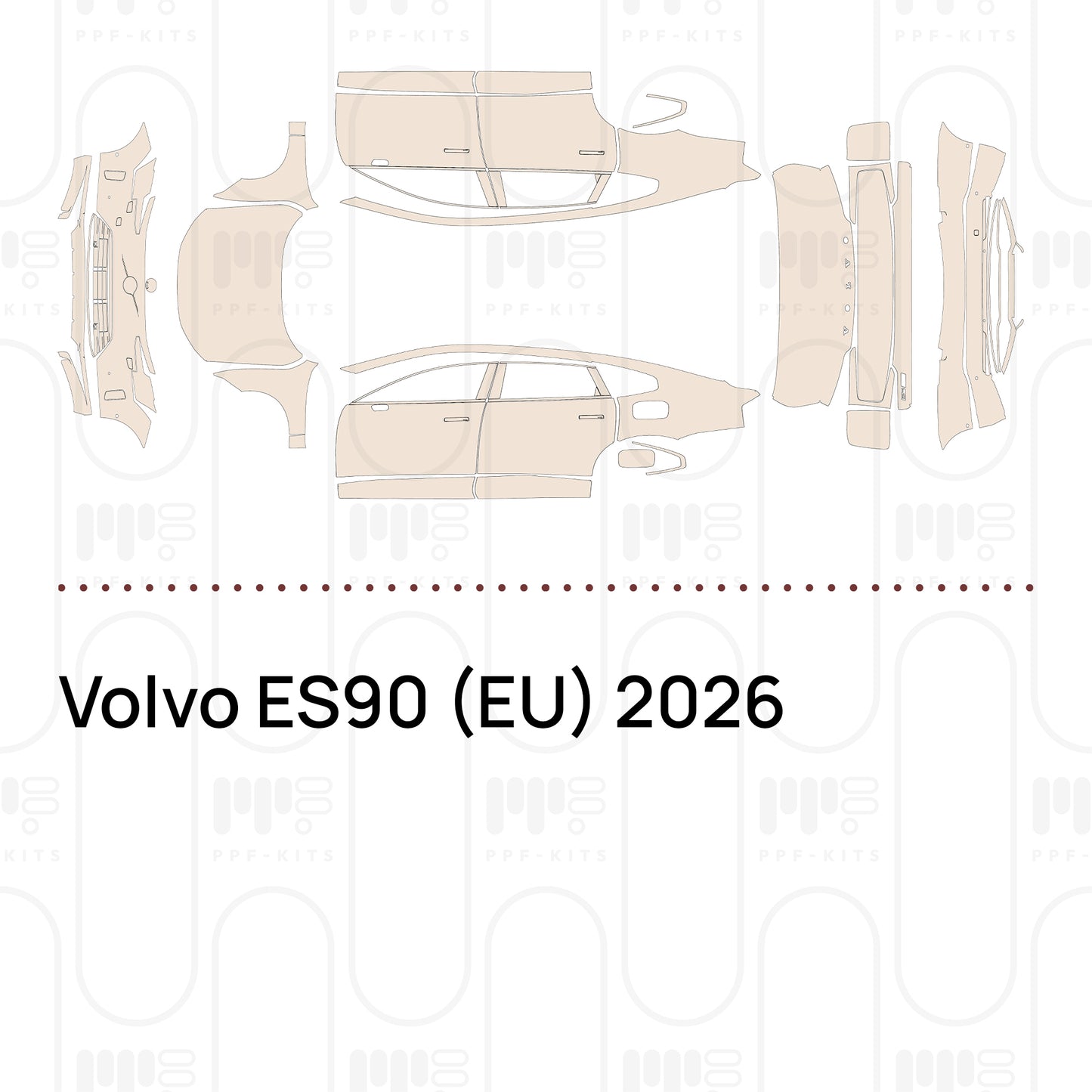 Voorgesneden PPF Volvo ES90 (EU) 2026