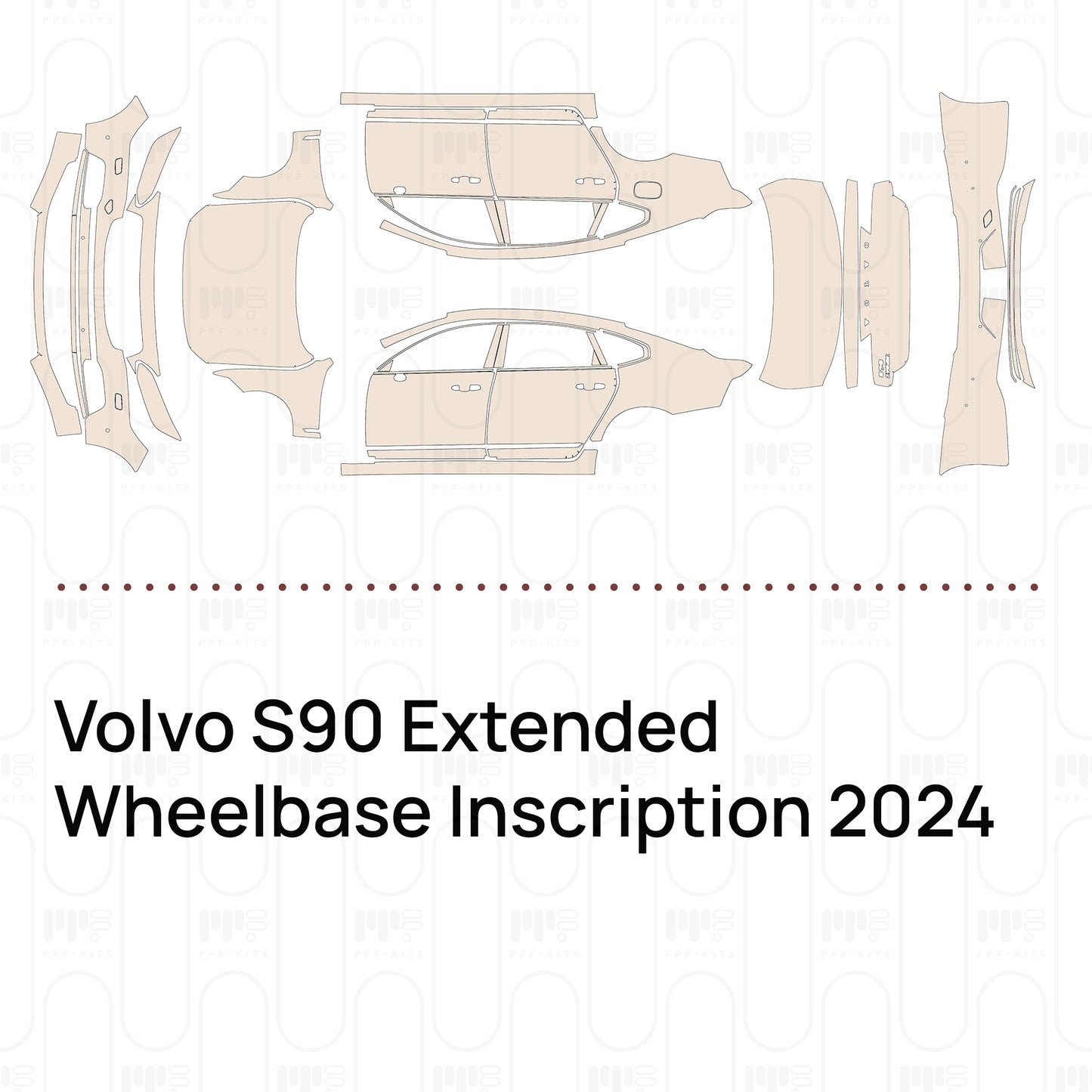 Voorgesneden PPF Volvo S90 Extended Wheelbase Inscription 2024