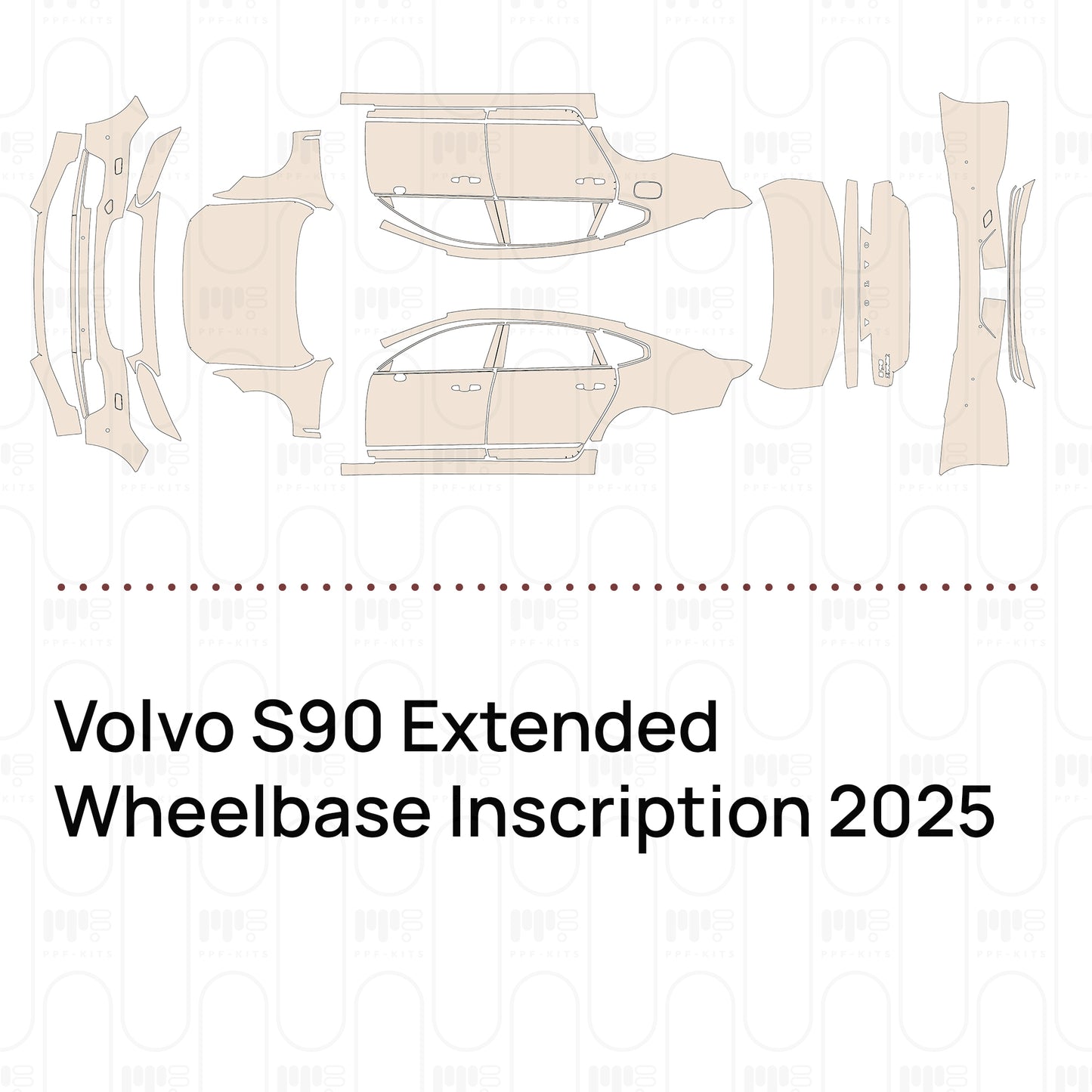 Voorgesneden PPF Volvo S90 Extended Wheelbase Inscription 2025