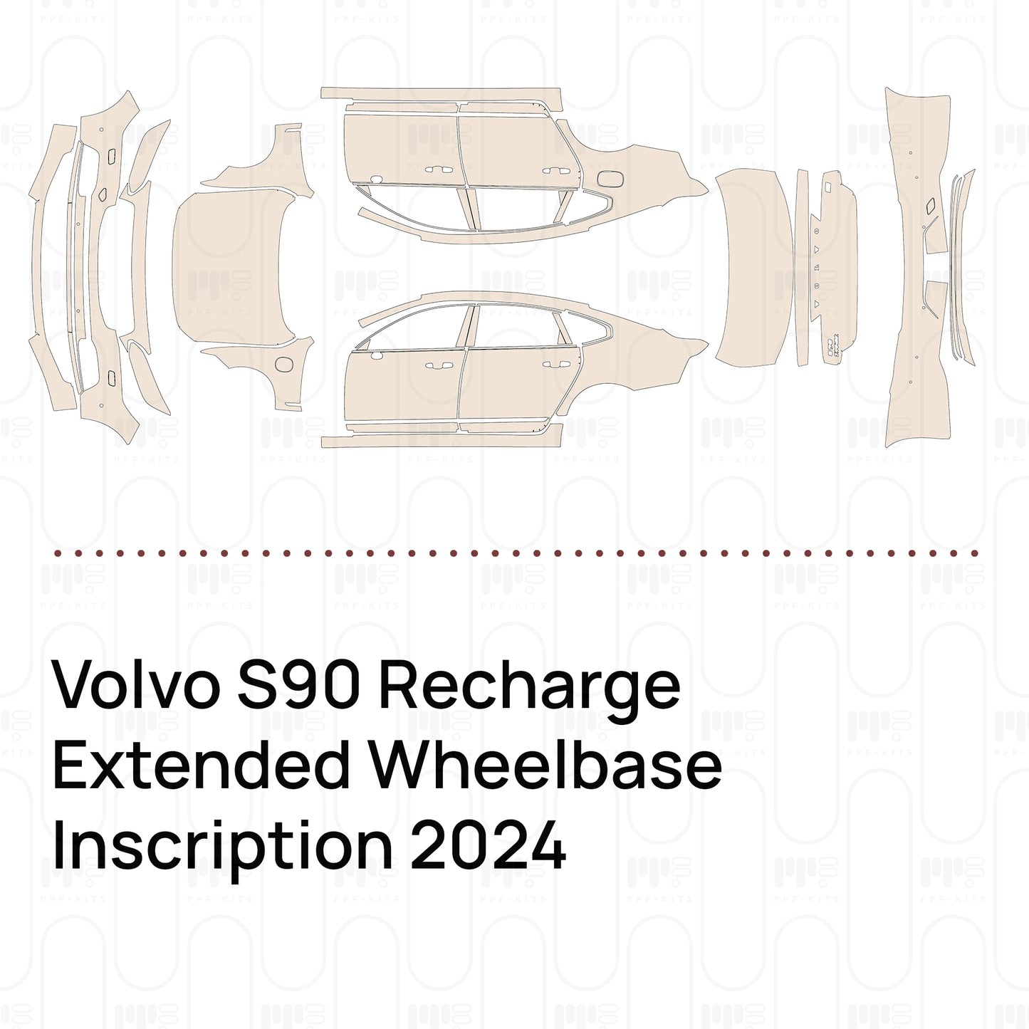 Voorgesneden PPF Volvo S90 Recharge Extended Wheelbase Inscription 2024