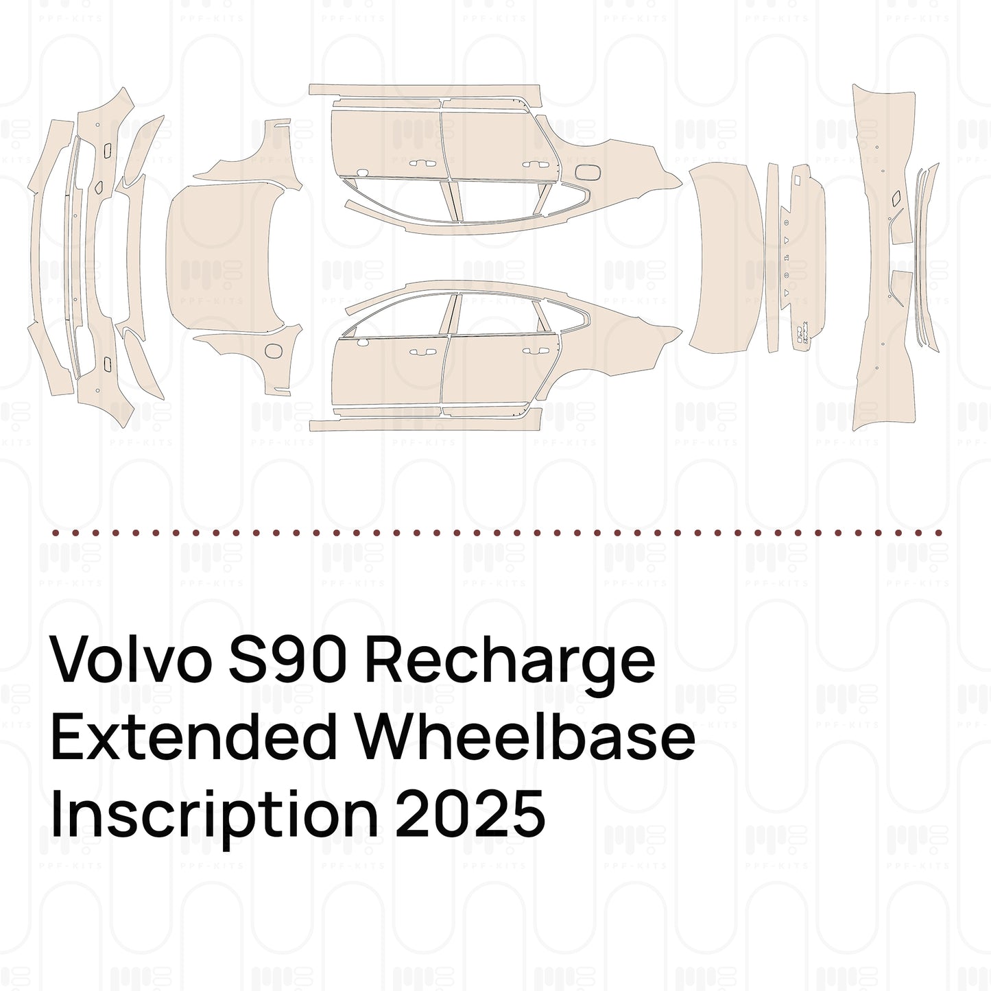 Voorgesneden PPF Volvo S90 Recharge Extended Wheelbase Inscription 2025