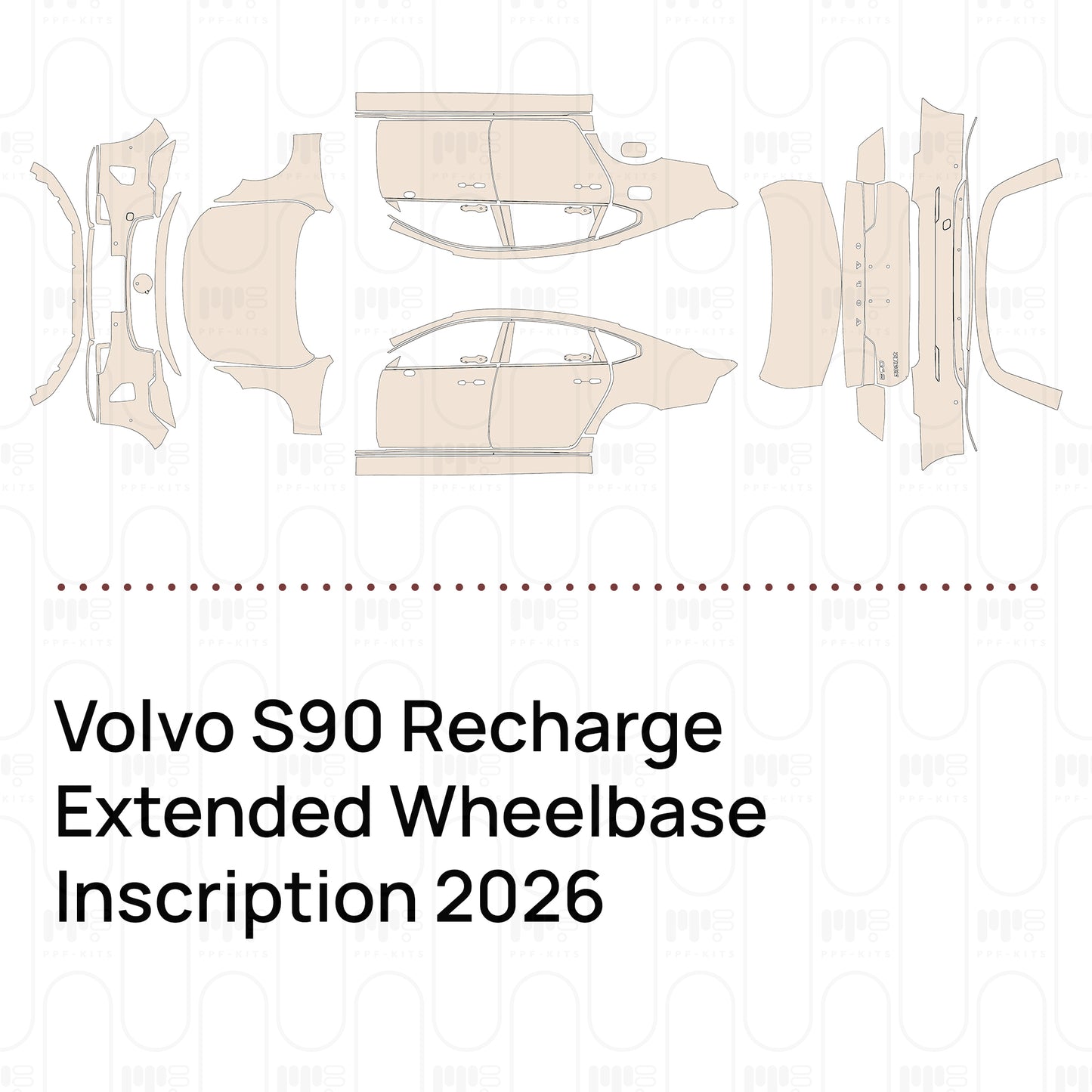 Voorgesneden PPF Volvo S90 Recharge Extended Wheelbase Inscription 2026